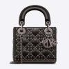Replica Dior Women CD Mini Lady Dior Bag Black Lucky Star Cannage Lambskin