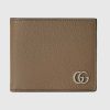 Replica Gucci Unisex GG Marmont Card Case Wallet Taupe Leather Double G Marmont 13