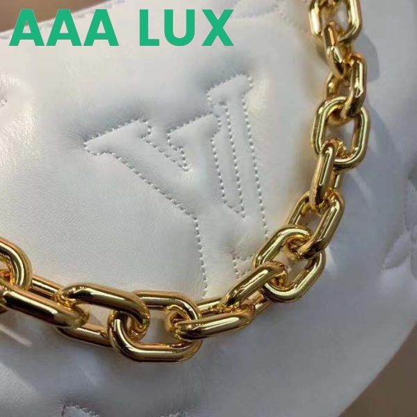 Replica Louis Vuitton LV Women Over The Moon White Quilted Embroidered Smooth Calf Leather 7