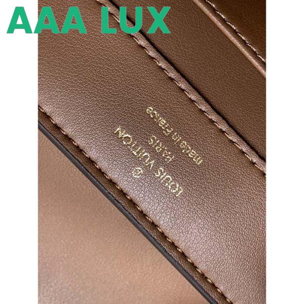 Replica Louis Vuitton LV Women Capucines Mini Handbag Beige Brown Brilliant Crocodilien Leather 11