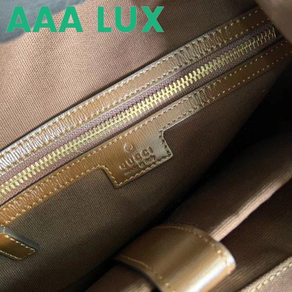 Replica Gucci Unisex Medium Backpack Interlocking G Beige Ebony GG Supreme Canvas 11