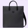 Replica Gucci Unisex Medium Backpack Interlocking G Beige Ebony GG Supreme Canvas 13