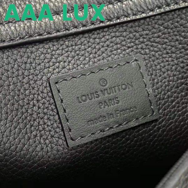 Replica Louis Vuitton LV Unisex Aerogram Slingbag Black Grained Calf Leather 17