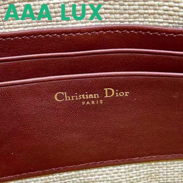 Replica Dior Unisex CD 30 Montaigne Avenue Pouch Flap Natural Cannage Raffia 12