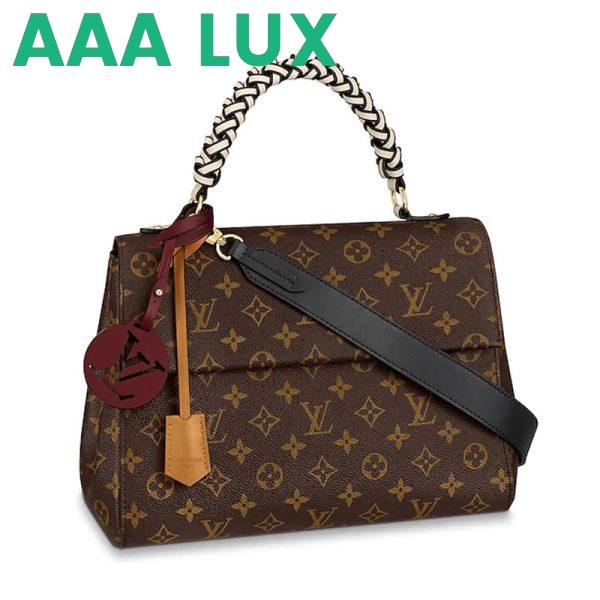 Replica Louis Vuitton LV Women Cluny MM Handbag in Monogram Canvas-Brown 2