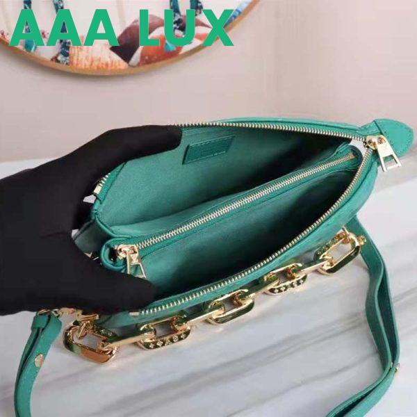 Replica Louis Vuitton LV Women Coussin BB Handbag Emerald Monogram Embossed Puffy Lambskin 7