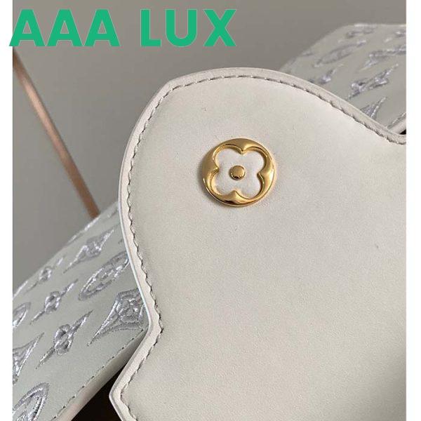 Replica Louis Vuitton LV Women Capucines BB Handbag White Calfskin Cowhide Leather 10