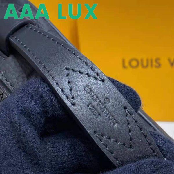 Replica Louis Vuitton LV Unisex S Lock Messenger Black Monogram Embossed Taurillon Cowhide Leather 11