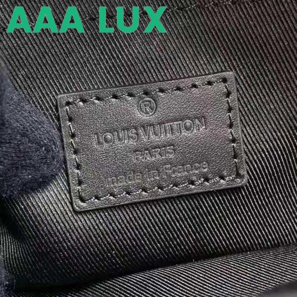 Replica Louis Vuitton LV Unisex S Lock Messenger Black Monogram Embossed Taurillon Cowhide Leather 14