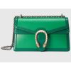 Replica Gucci Women Dionysus Small Shoulder Bag Bright Green Leather Emerald Green Leather