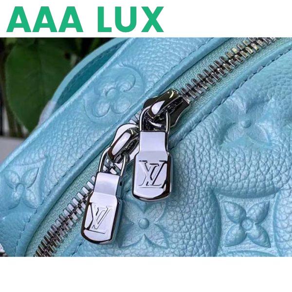 Replica Louis Vuitton LV Women Micro Vanity Blue Monogram Empreinte Embossed Supple Grained Cowhide Leather 8