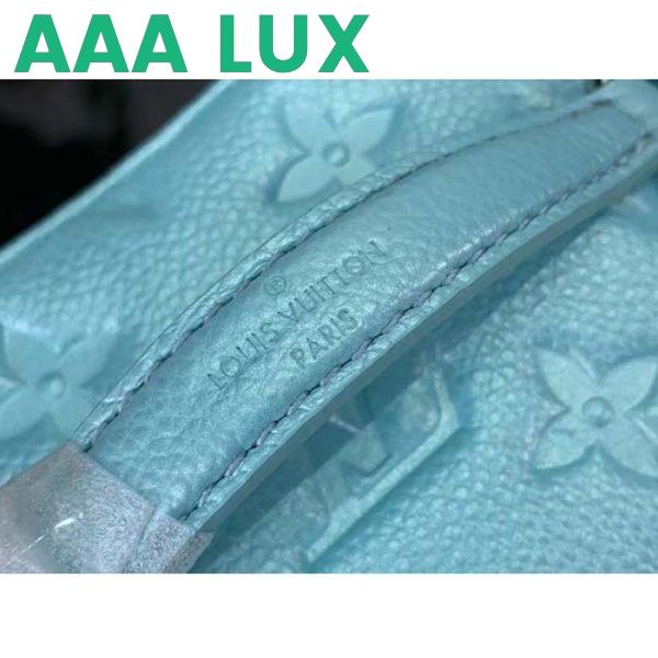 Replica Louis Vuitton LV Women Micro Vanity Blue Monogram Empreinte Embossed Supple Grained Cowhide Leather 9