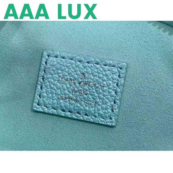 Replica Louis Vuitton LV Women Micro Vanity Blue Monogram Empreinte Embossed Supple Grained Cowhide Leather 11