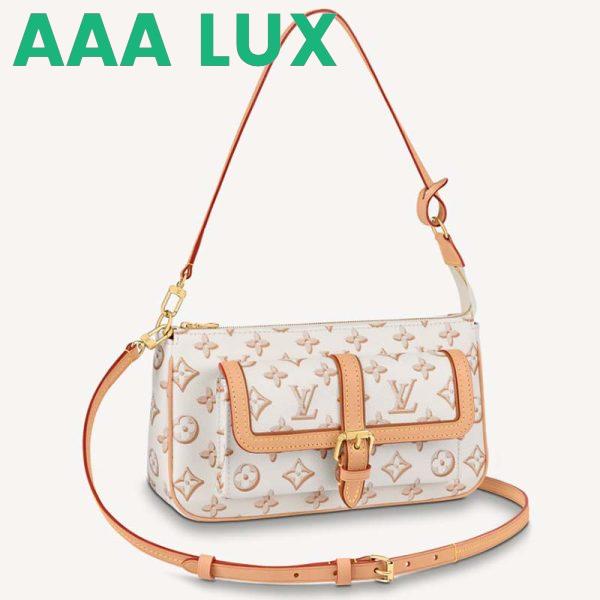 Replica Louis Vuitton LV Women Maxi Multi Pochette Accessoires Handbag Beige Monogram Coated Canvas