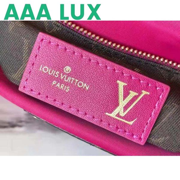 Replica Louis Vuitton LV Unisex Maxi Multi Pochette Accessoires Handbag Fuchsia Black 10
