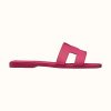 Replica Hermes Women Oran Sandal Patent Calfskin Iconic “H”-Rose
