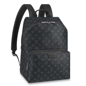 Replica Louis Vuitton LV Unisex Discovery Backpack PM in Supple Monogram Eclipse Coated Canvas
