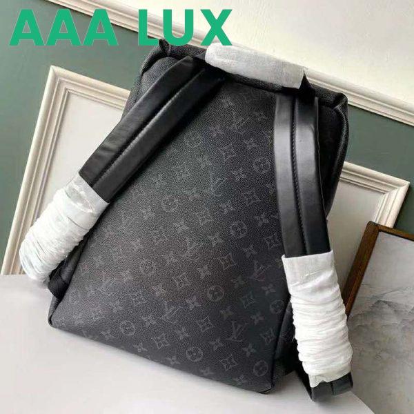 Replica Louis Vuitton LV Unisex Discovery Backpack PM in Supple Monogram Eclipse Coated Canvas 4