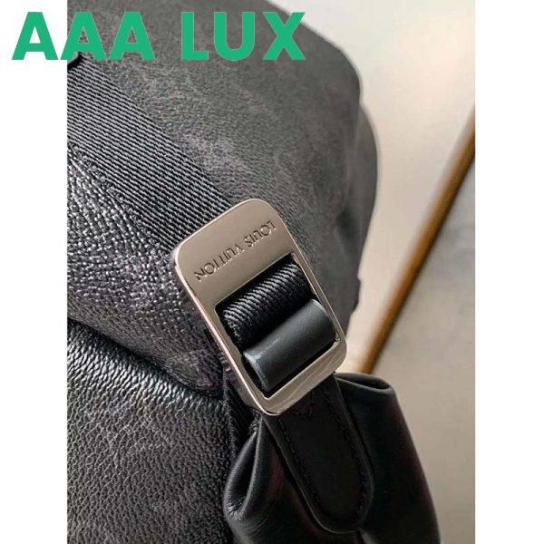 Replica Louis Vuitton LV Unisex Discovery Backpack PM in Supple Monogram Eclipse Coated Canvas 10