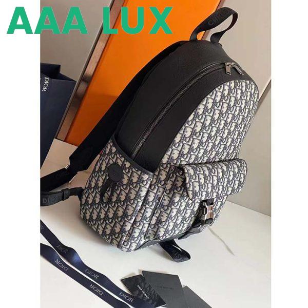 Replica Dior Unisex CD Dior Explorer Backpack Beige Black Dior Oblique Jacquard 6