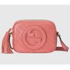 Replica Gucci Women GG Blondie Small Shoulder Bag Pink Leather Zipper Closure