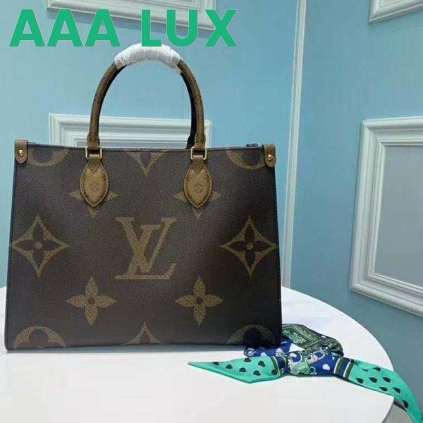 Replica Louis Vuitton LV Women Onthego MM Tote Bag Monogram Coated Canvas 3