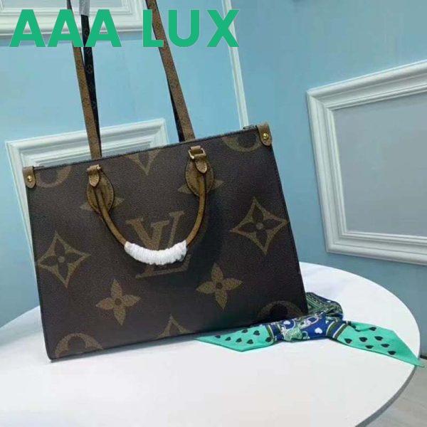 Replica Louis Vuitton LV Women Onthego MM Tote Bag Monogram Coated Canvas 4