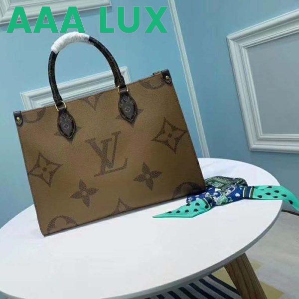 Replica Louis Vuitton LV Women Onthego MM Tote Bag Monogram Coated Canvas 5