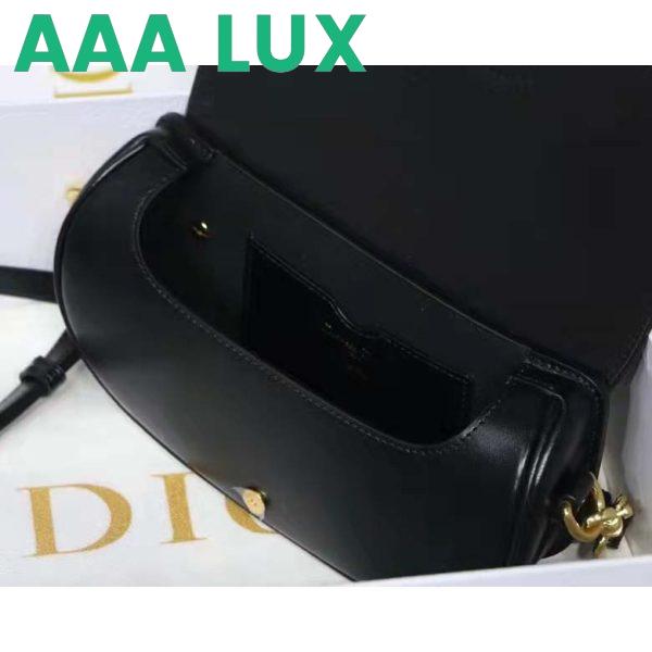 Replica Dior Women CD Dior Bobby East-West Bag Black Box Calfskin 10