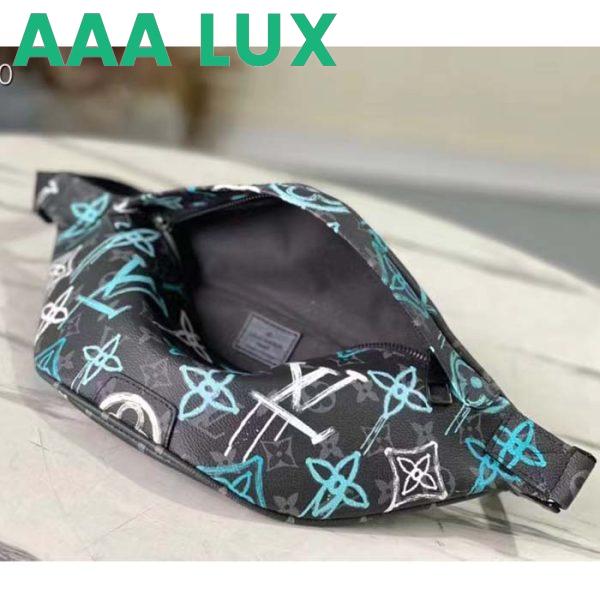 Replica Louis Vuitton LV Unisex Discovery Bumbag Graffiti Green Monogram Coated Canvas Cowhide 7