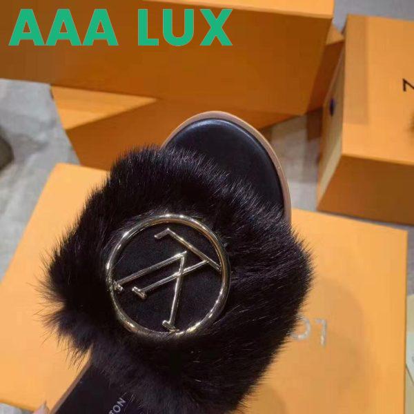 Replica Louis Vuitton LV Women Lock It Mule in Mink and Leather-Black 11