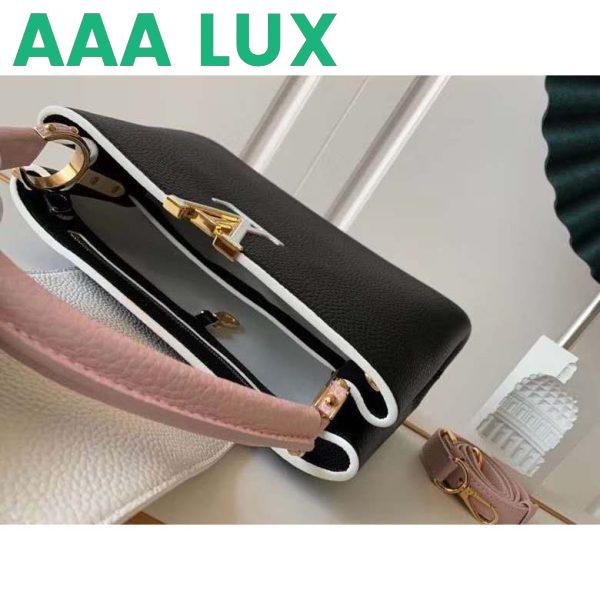 Replica Louis Vuitton LV Women Capucines PM Handbag Taurillon Leather-Black 5