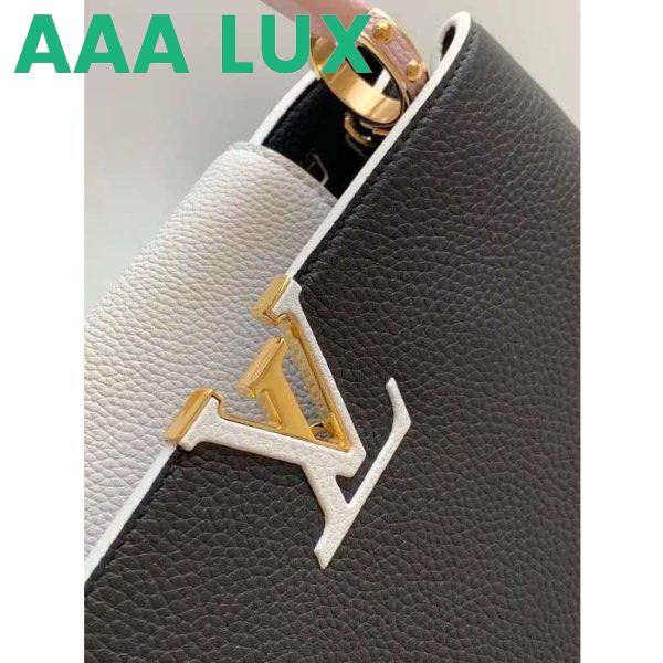 Replica Louis Vuitton LV Women Capucines PM Handbag Taurillon Leather-Black 6