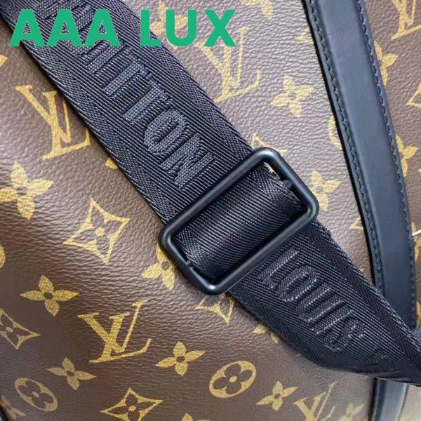 Replica Louis Vuitton LV Unisex WeekEnd Tote GM Monogram Macassar Coated Canvas Cowhide Leather 12