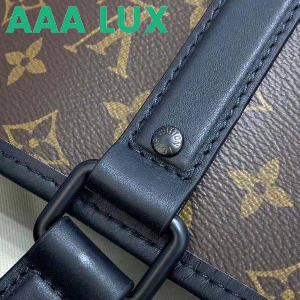 Replica Louis Vuitton LV Unisex WeekEnd Tote GM Monogram Macassar Coated Canvas Cowhide Leather 13