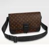 Replica Louis Vuitton LV Unisex WeekEnd Tote GM Monogram Macassar Coated Canvas Cowhide Leather 16