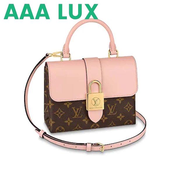 Replica Louis Vuitton LV Women Locky BB Bag in Monogram Coated Canvas and Epi Leather