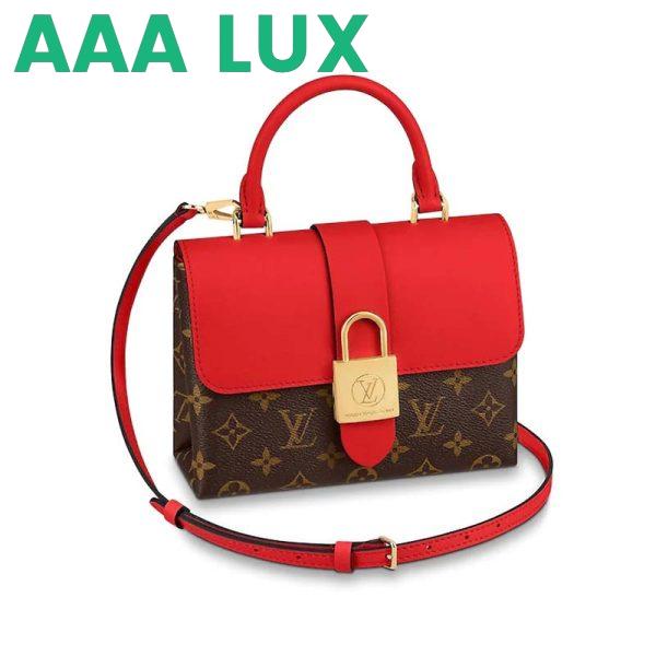 Replica Louis Vuitton LV Women Locky BB Bag in Monogram Coated Canvas and Epi Leather 4