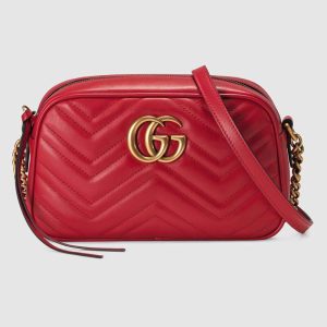 Replica Gucci GG Women GG Marmont Small Shoulder Bag in Matelassé Chevron Leather 2