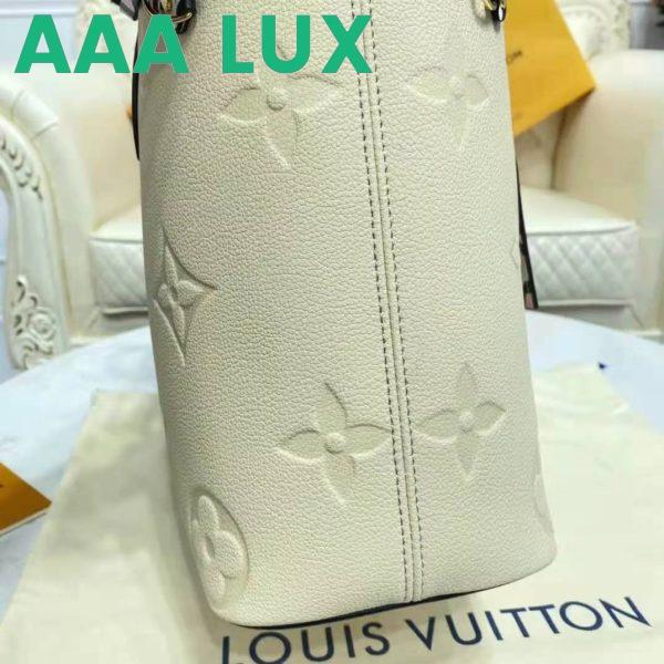 Replica Louis Vuitton LV Women Neverfull MM Tote Bag Wild at Heart Cream Embossed Supple Grained Cowhide 10