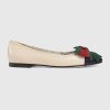 Replica Gucci Women Shoes Leather Mid-Heel Pump 50mm Heel-Red 9