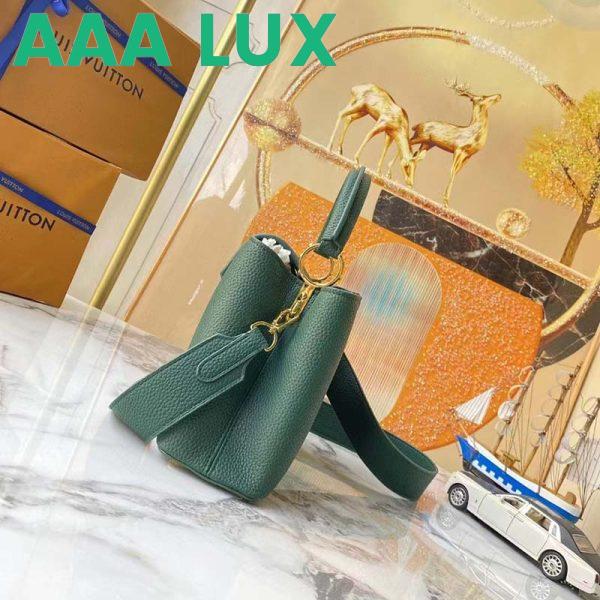 Replica Louis Vuitton LV Women Capucines Mini Handbag Vert D’eau Green Taurillon Leather 7
