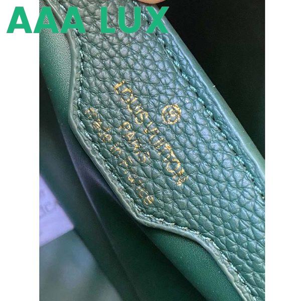 Replica Louis Vuitton LV Women Capucines Mini Handbag Vert D’eau Green Taurillon Leather 11