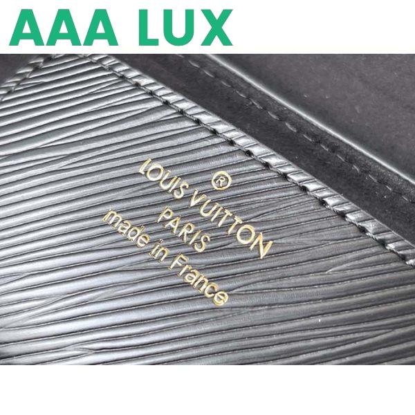 Replica Louis Vuitton LV Women Twist MM Handbag Black Epi Grained Smooth Cowhide Leather 10