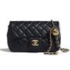 Replica Chanel Women Flap Bag Lambskin & Gold-Tone Metal-Black