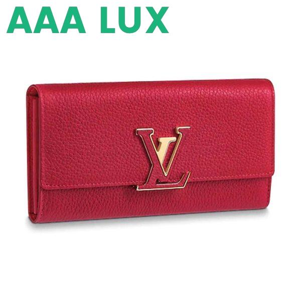 Replica Louis Vuitton LV Women Capucines Wallet in Taurillon Leather