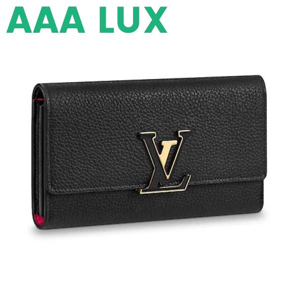 Replica Louis Vuitton LV Women Capucines Wallet in Taurillon Leather 4