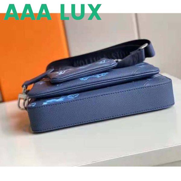 Replica Louis Vuitton LV Unisex Trio Messenger Cowhide Leather Small Coin Purse 7
