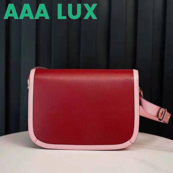 Replica Gucci Women Gucci Horsebit 1955 Small Shoulder Bag Dark Red Leather 6