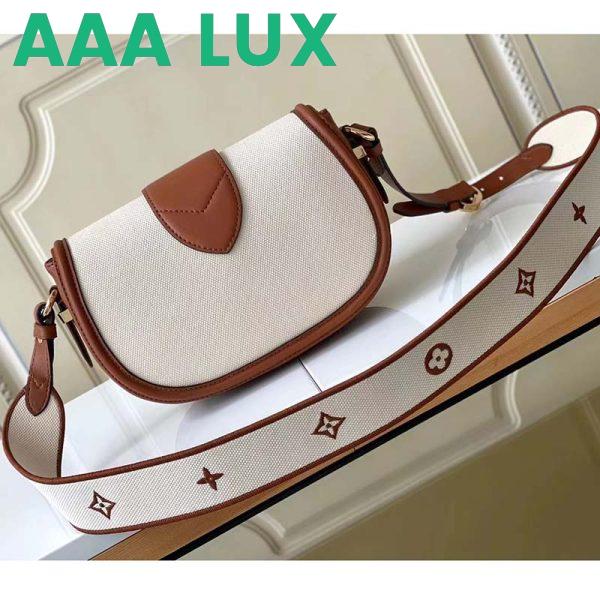 Replica Louis Vuitton LV Women Pont 9 Soft MM Handbag Caramel Brown Canvas Cowhide 4